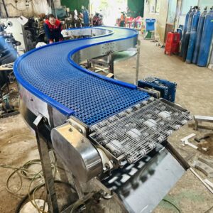 Băng tải xích nhựa Modular thực phẩm